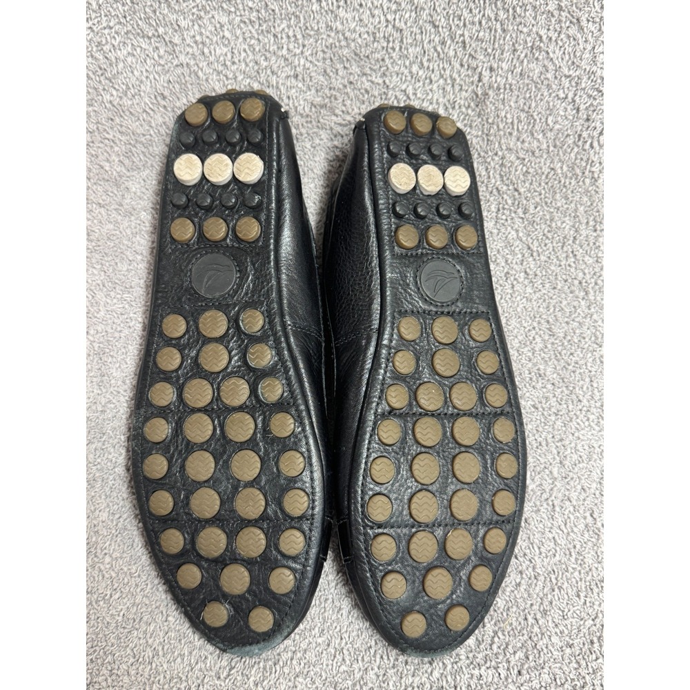 Sperry Top-Sider Women's Leather Ballet Flats Black Logo Buckle Size 8M - Picture 2 of 5